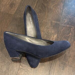 Stuart Weitzman blue suede shoes